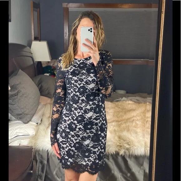 Theory | Dresses | Theory Long Sleeve Black Floral Lace Dress Size 6 | Poshmark Theory | Dresses | Theory Long Sleeve Black Floral Lace Dress Size 6 | Poshmark